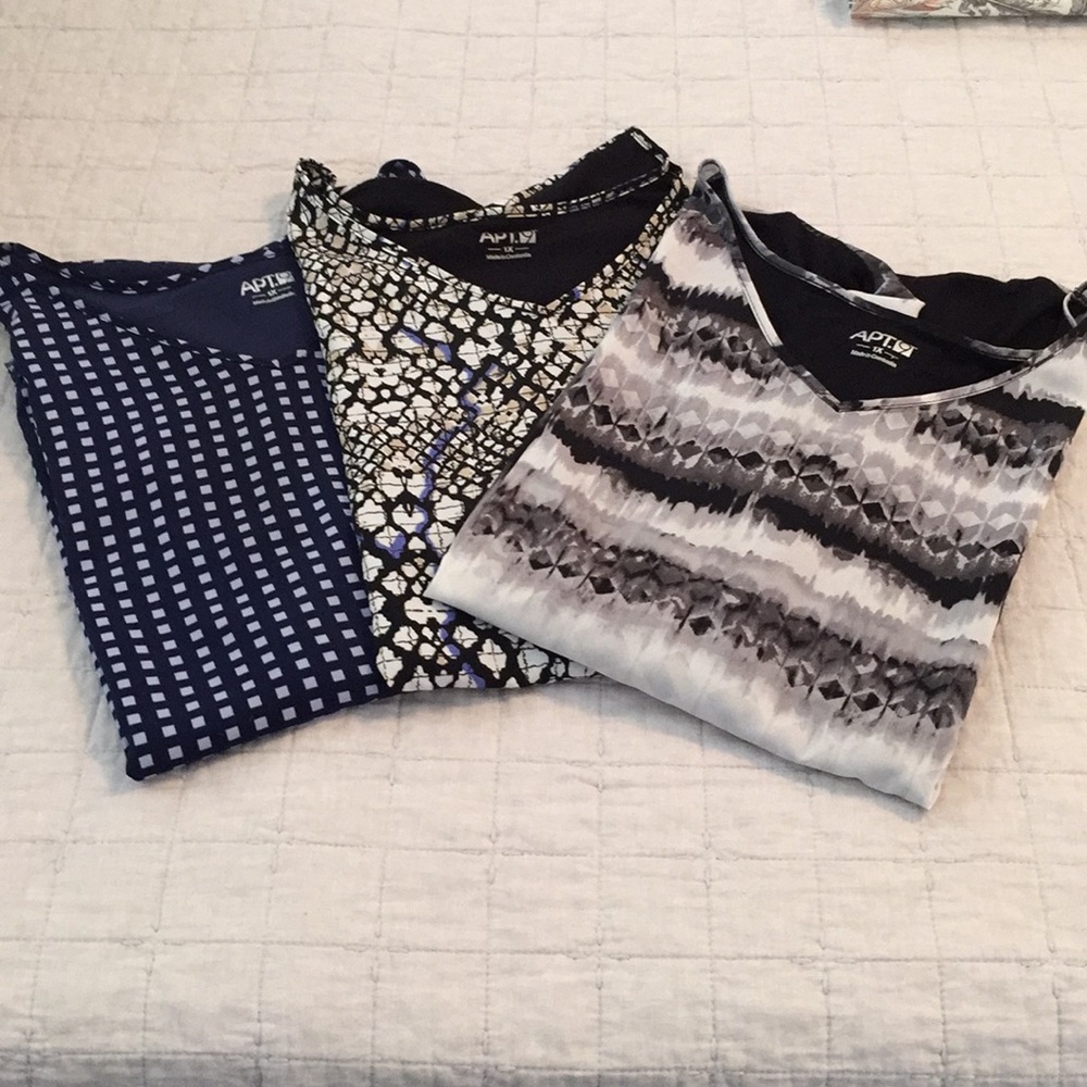 Apt 9, 3 for 1 Tops